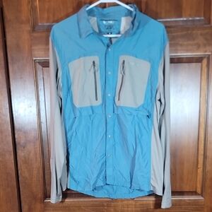 Simms G4 Teal Fishing Shirt